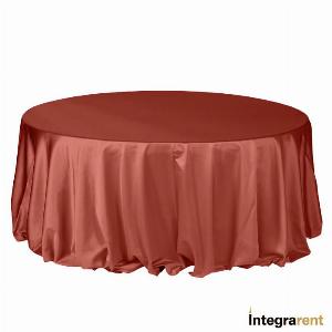 Noleggio Tovaglia Raso/Cotone cm.330x330 Marsala